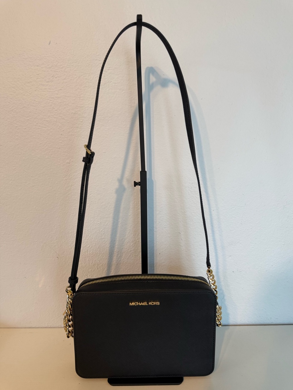 NWOT Michael Kors Jet Set Chain Crossbody Black